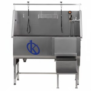 Veterinary standing bathtub with sliding door YR06606