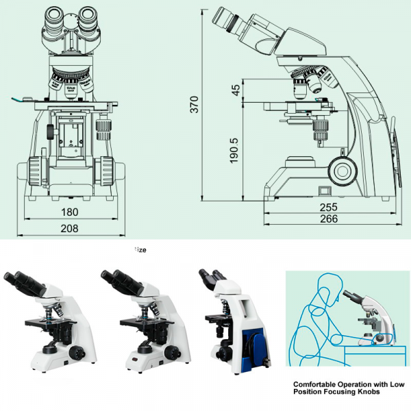 Microscopio de Laboratorio YR0239 – YR0240 - Imagen 2