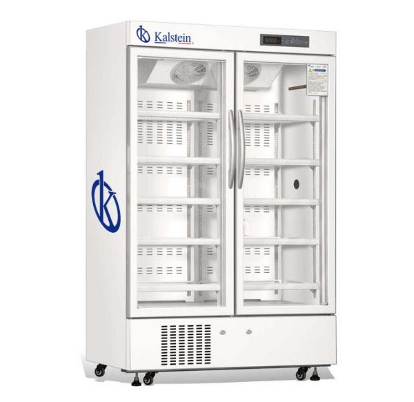 Refrigerador doble del grado de la farmacia de la puerta de cristal con la luz interior del LED YR05286-1