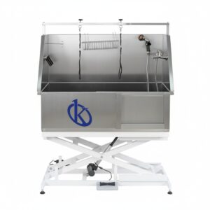 Bañera eléctrica elevable de acero inoxidable para mascotas YR06607