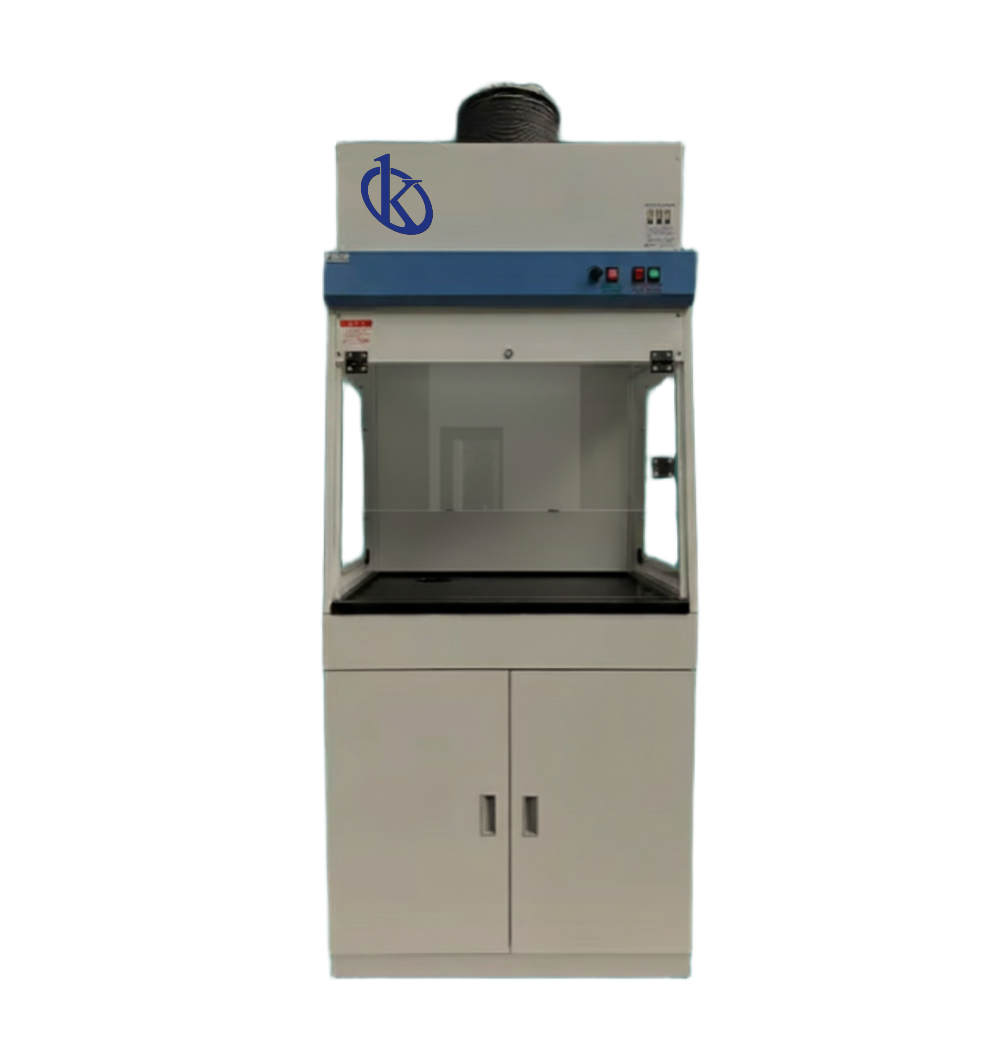 Hotte d'extraction de produits chimiques de laboratoire en acier revêtu d'époxy YR06553 // YR06556